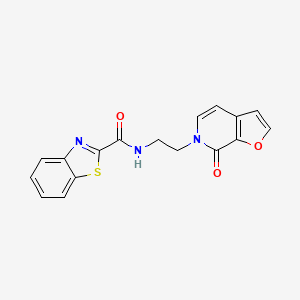 N-(2-(7-oxofuro[2,3-c]pyridin-6(7H)-yl)ethyl)benzo[d]thiazole-2-carboxamide