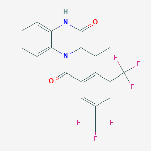4-[3,5-bis(trifluoromethyl)benzoyl]-3-ethyl-3,4-dihydro-2(1H)-quinoxalinone