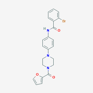 2-bromo-N-{4-[4-(2-furoyl)-1-piperazinyl]phenyl}benzamide