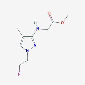 Methyl 2-[[1-(2-fluoroethyl)-4-methylpyrazol-3-yl]amino]acetate