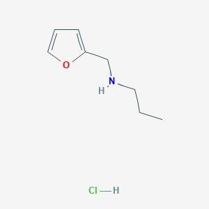 molecular formula C8H14ClNO B2780868 (Furan-2-ylmethyl)(propyl)amine hydrochloride CAS No. 87883-09-8