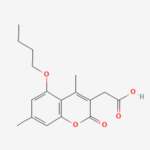 (5-butoxy-4,7-dimethyl-2-oxo-2H-chromen-3-yl)acetic acid