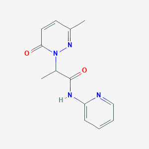 2-(3-methyl-6-oxopyridazin-1(6H)-yl)-N-(pyridin-2-yl)propanamide