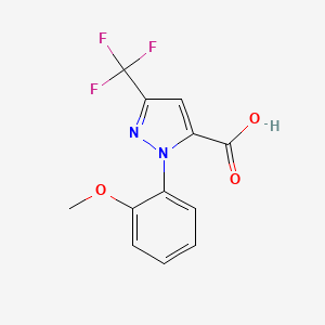 1-(2-Methoxyphenyl)-3-(trifluoromethyl)-1H-pyrazole-5-carboxylic acid