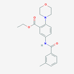 Ethyl 5-[(3-methylbenzoyl)amino]-2-(4-morpholinyl)benzoate