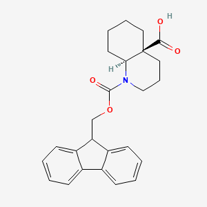 molecular formula C25H27NO4 B2780914 (4As,8aS)-1-(9H-fluoren-9-ylmethoxycarbonyl)-2,3,4,5,6,7,8,8a-octahydroquinoline-4a-carboxylic acid CAS No. 2343963-66-4