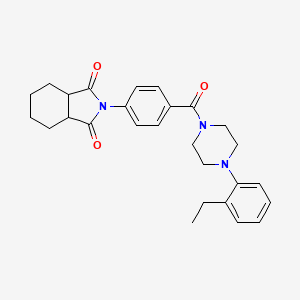 2-(4-(4-(2-ethylphenyl)piperazine-1-carbonyl)phenyl)hexahydro-1H-isoindole-1,3(2H)-dione