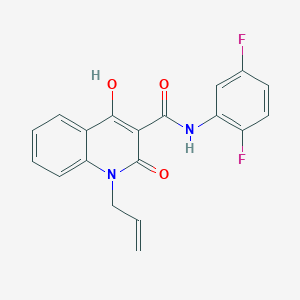 molecular formula C19H14F2N2O3 B2780928 1-烯丙基-N-(2,5-二氟苯基)-4-羟基-2-氧代-1,2-二氢喹啉-3-甲酰胺 CAS No. 941949-61-7