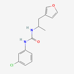 molecular formula C14H15ClN2O2 B2780931 1-(3-Chlorophenyl)-3-[1-(furan-3-yl)propan-2-yl]urea CAS No. 1798486-52-8