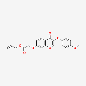 allyl 2-((3-(4-methoxyphenoxy)-4-oxo-4H-chromen-7-yl)oxy)acetate