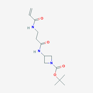 Tert-butyl 3-[3-(prop-2-enoylamino)propanoylamino]azetidine-1-carboxylate