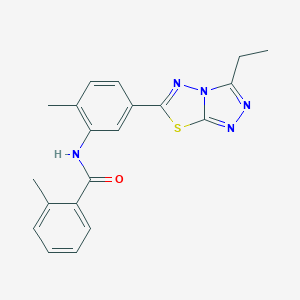N-[5-(3-ethyl[1,2,4]triazolo[3,4-b][1,3,4]thiadiazol-6-yl)-2-methylphenyl]-2-methylbenzamide