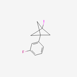 molecular formula C11H10FI B2781012 1-(3-Fluorophenyl)-3-iodobicyclo[1.1.1]pentane CAS No. 2287273-69-0