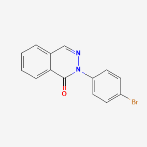 molecular formula C14H9BrN2O B2781027 2-(4-bromophenyl)phthalazin-1(2H)-one CAS No. 128174-79-8
