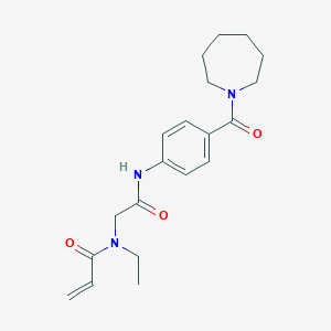 N-[2-[4-(Azepane-1-carbonyl)anilino]-2-oxoethyl]-N-ethylprop-2-enamide
