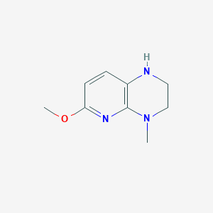 molecular formula C9H13N3O B2781047 6-methoxy-4-methyl-1H,2H,3H,4H-pyrido[2,3-b]pyrazine CAS No. 1314922-89-8