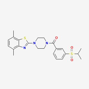 (4-(4,7-Dimethylbenzo[d]thiazol-2-yl)piperazin-1-yl)(3-(isopropylsulfonyl)phenyl)methanone