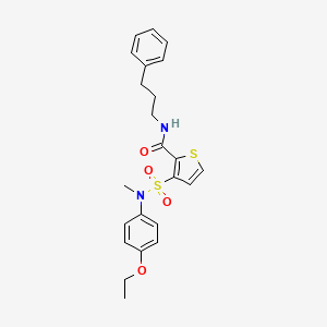 3-[(4-ethoxyphenyl)(methyl)sulfamoyl]-N-(3-phenylpropyl)thiophene-2-carboxamide