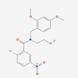2-chloro-N-(2,4-dimethoxybenzyl)-N-(2-hydroxyethyl)-5-nitrobenzamide