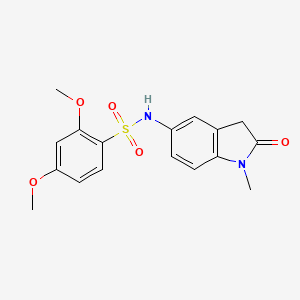 molecular formula C17H18N2O5S B2781059 2,4-dimethoxy-N-(1-methyl-2-oxoindolin-5-yl)benzenesulfonamide CAS No. 921862-06-8