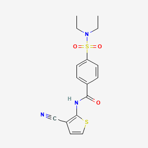 N-(3-cyanothiophen-2-yl)-4-(N,N-diethylsulfamoyl)benzamide