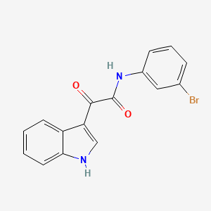 molecular formula C16H11BrN2O2 B2781089 N-(3-bromophenyl)-2-(1H-indol-3-yl)-2-oxoacetamide CAS No. 862813-27-2