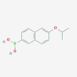 molecular formula C13H15BO3 B2781100 6-Isopropoxynaphthalene-2-boronic acid CAS No. 1334221-34-9