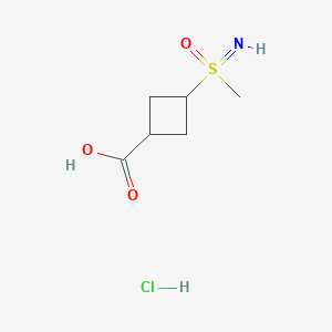 3-(Methylsulfonimidoyl)cyclobutane-1-carboxylic acid;hydrochloride