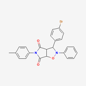 3-(4-bromophenyl)-2-phenyl-5-(p-tolyl)dihydro-2H-pyrrolo[3,4-d]isoxazole-4,6(5H,6aH)-dione