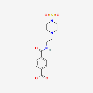 Methyl 4-((2-(4-(methylsulfonyl)piperazin-1-yl)ethyl)carbamoyl)benzoate
