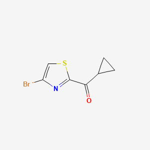 4-Bromo-2-cyclopropanecarbonyl-1,3-thiazole