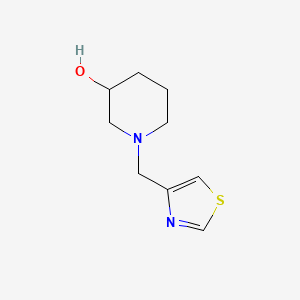 molecular formula C9H14N2OS B2781157 1-(Thiazol-4-ylmethyl)piperidin-3-ol CAS No. 1250137-42-8