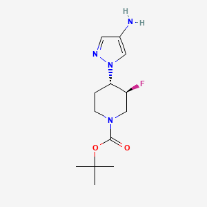 Tert-butyl (3S,4S)-4-(4-aminopyrazol-1-yl)-3-fluoropiperidine-1-carboxylate
