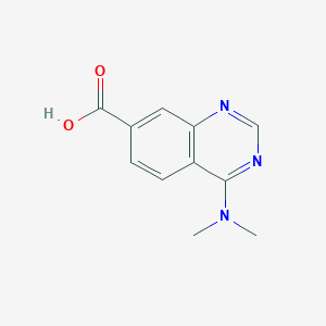 molecular formula C11H11N3O2 B2781162 4-(Dimethylamino)quinazoline-7-carboxylic acid CAS No. 941237-02-1