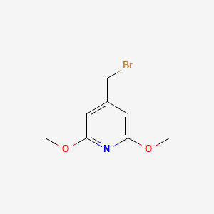 molecular formula C8H10BrNO2 B2781184 4-(Bromomethyl)-2,6-dimethoxypyridine CAS No. 1352718-94-5