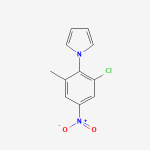 molecular formula C11H9ClN2O2 B2781209 1-(2-chloro-6-methyl-4-nitrophenyl)-1H-pyrrole CAS No. 860650-90-4
