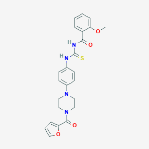N-{4-[4-(2-furoyl)-1-piperazinyl]phenyl}-N'-(2-methoxybenzoyl)thiourea