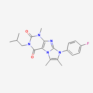 8-(4-fluorophenyl)-3-isobutyl-1,6,7-trimethyl-1H-imidazo[2,1-f]purine-2,4(3H,8H)-dione