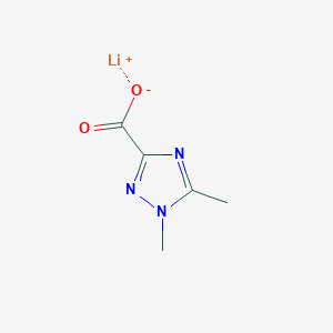molecular formula C5H6LiN3O2 B2781237 锂(1+)离子 二甲基-1H-1,2,4-三唑-3-甲酸酯 CAS No. 2219375-51-4
