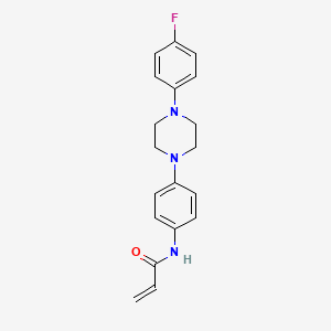 molecular formula C19H20FN3O B2781244 N-{4-[4-(4-氟苯基)哌嗪-1-基]苯基}丙-2-烯酰胺 CAS No. 2270918-36-8