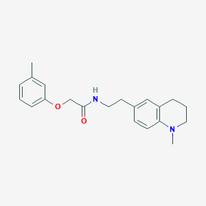 molecular formula C21H26N2O2 B2781247 N-(2-(1-甲基-1,2,3,4-四氢喹啉-6-基)乙基)-2-(m-甲苯氧基)乙酰胺 CAS No. 946311-83-7