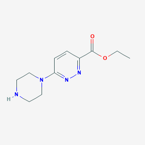 molecular formula C11H16N4O2 B2781265 Ethyl 6-piperazin-1-ylpyridazine-3-carboxylate CAS No. 2248317-69-1