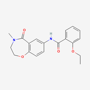 molecular formula C19H20N2O4 B2781288 2-乙氧基-N-(4-甲基-5-氧代-2,3,4,5-四氢苯并[f][1,4]噁唑-7-基)苯甲酰胺 CAS No. 922053-94-9