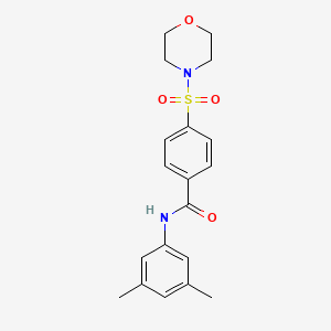 molecular formula C19H22N2O4S B2781297 N-(3,5-dimethylphenyl)-4-(morpholinosulfonyl)benzamide CAS No. 392251-69-3