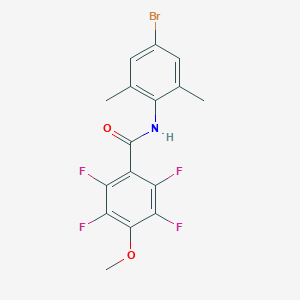 N-(4-bromo-2,6-dimethylphenyl)-2,3,5,6-tetrafluoro-4-methoxybenzamide