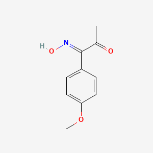 molecular formula C10H11NO3 B2781345 (1E)-1-Hydroxyimino-1-(4-methoxyphenyl)propan-2-one CAS No. 36176-47-3