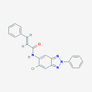 (2E)-N-(6-chloro-2-phenyl-2H-benzotriazol-5-yl)-3-phenylprop-2-enamide