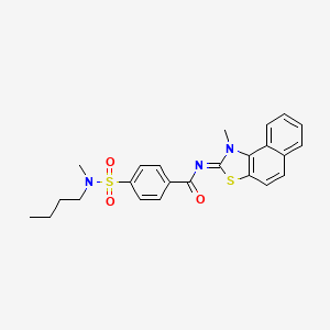 molecular formula C24H25N3O3S2 B2781365 (Z)-4-(N-butyl-N-methylsulfamoyl)-N-(1-methylnaphtho[1,2-d]thiazol-2(1H)-ylidene)benzamide CAS No. 683791-44-8