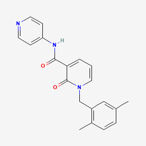 molecular formula C20H19N3O2 B2781366 1-(2,5-dimethylbenzyl)-2-oxo-N-(pyridin-4-yl)-1,2-dihydropyridine-3-carboxamide CAS No. 941909-93-9