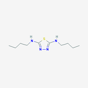 molecular formula C10H20N4S B2781370 2-N,5-N-dibutyl-1,3,4-thiadiazole-2,5-diamine CAS No. 64524-60-3